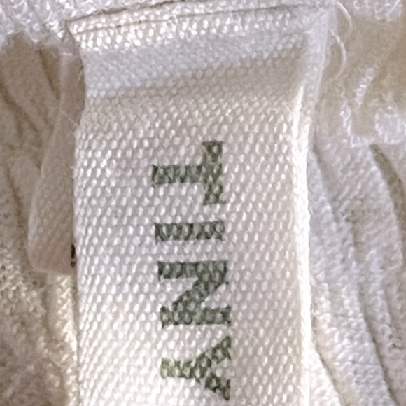 TINY Anthropologie Ivory Embroidered Boho Lurex Silk Blend Blouse Size S - Picture 6 of 9